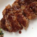 KarinArk's cooksnap of when they made ヘルシーとんかつ(揚げない/卵なし）.
