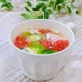 Satoco❋'s cooksnap of when they made さっぱり♡レタスとトマトのスープ.
