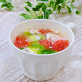 Satoco❋'s cooksnap of when they made さっぱり♡レタスとトマトのスープ.