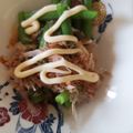 くむちん's cooksnap of when they made 簡単即席✨インゲンに鰹節マヨのっけただけ.