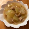 ネシープ's cooksnap of when they made 白だしで作る♡冬瓜とひき肉のあんかけ.