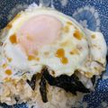 たりんく's cooksnap of when they made 目玉焼き丼.