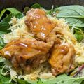 はるいろいちご's cooksnap of when they made 照り鶏キャベ盛温玉のっけ丼.