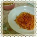 茶ﾊﾟ's cooksnap of when they made ツナとトマトのパスタ☆.