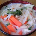 ‡奈都‡'s cooksnap of when they made 片手鍋で簡単ちゃんぽんうどん.