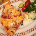 smile-me's cooksnap of when they made ぎょうざの皮で♪なんちゃってＰｉｚｚａ.