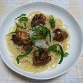 ゆーいーたん's cooksnap of when they made グリルチキンのおろしそパスタ.