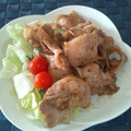 ＭｉｙａＣｏ's cooksnap of when they made 漬け込み不要☆豚肉の生姜焼き.