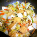 たかたん☆ミ's cooksnap of when they made 白菜と厚揚げの塩昆布炒め.