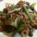 伝の助's cooksnap of when they made アスパラときのこのバター醤油炒め.