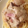 江里ママ's cooksnap of when they made 娘作★鮭ときのこの豆乳クリームパスタ.