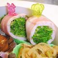 ミズホ@M's cooksnap of when they made 水菜のベーコン巻き巻き.