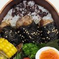 新妻あや's cooksnap of when they made お弁当に☆のり巻き豚こまの照り焼き.