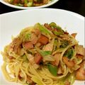 にゃごなお's cooksnap of when they made ベーコンと長ネギの和風パスタ.