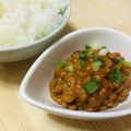 ｗｏａｉｎｉ's cooksnap of when they made マーボー風！辛い納豆.