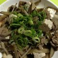 さあちゃん⌒＊'s cooksnap of when they made 牛肉ごぼう豆腐あっさり煮.