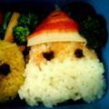 ammy2001's cooksnap of when they made サンタおにぎりでクリスマス弁当.