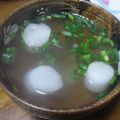 ゆみにゃむ's cooksnap of when they made ☆「ふ」「椎茸」「人参」のお吸い物☆.