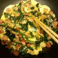 あみ1011's cooksnap of when they made ほうれん草の親子丼.