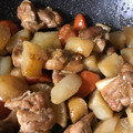 クックCUITQ1☆'s cooksnap of when they made 照りうま♪鶏肉、大根、蒟蒻の煮物.