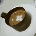 suzumilk's cooksnap of when they made カップもおいしい☆ラテアートなケーキ①.