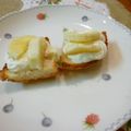 usaco3's cooksnap of when they made ✿フルーツたっぷり～生クリームラスク✿.