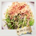 ＊＊＊‥4's cooksnap of when they made 水菜じゃこブシサラダ.