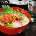1646's cooksnap of when they made 煮しめの残りで白味噌雑煮.