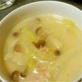 ﾊﾗｱｹ's cooksnap of when they made 白菜と小松菜の白味噌スープ.