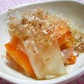 にゃぁくん's cooksnap of when they made 大根とにんじんのピーラーで。.