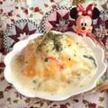 みなみんくっきんぐ's cooksnap of when they made シチュー-リメイク-ホワイト★オムライス.