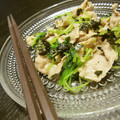 クックあこ's cooksnap of when they made 豚しゃぶと三つ葉のきざみわさび和え.