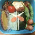 茶っこ's cooksnap of when they made ☆仮面ライダーダブル☆キャラ弁♪.