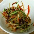 にこ２５にこ's cooksnap of when they made やみつき　もやしと水菜と人参の塩昆布炒め.