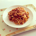 tonryuuki's cooksnap of when they made 残ったカレーで焼きうどん～とろとろ卵和え.