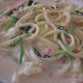 のののい's cooksnap of when they made 鮭とキャベツの桜色クリームパスタ★.