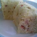 しぇるちん's cooksnap of when they made レンジでフレッシュイチゴの蒸しケーキ.
