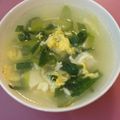 トマトマナ's cooksnap of when they made ニラネギと豆腐の胡麻かき卵汁.