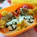蒼くんのお母さん's cooksnap of when they made １歳♂のキャラ弁 パンダさん.