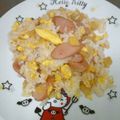 うさみよ's cooksnap of when they made これは旨いぞっ！たくあんチャーハン♪.