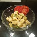 きょこすけ's cooksnap of when they made アボガド長芋カニカマの わさび醤油和え.