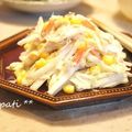 patisier's cooksnap of when they made ☆白菜とカニカマのオイマヨサラダ☆.