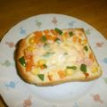 白いぐれーぷ's cooksnap of when they made スイートチリソースDEピザトースト♫♬.