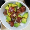 gotogoo's cooksnap of when they made アボカドマグロ丼.