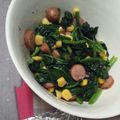 ちゃんめぐ♡'s cooksnap of when they made お弁当に★ほうれん草＋コーン＋ウインナー.