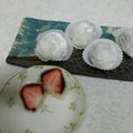 yureru's cooksnap of when they made ☆超簡単レンジでイチゴ大福.