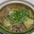 uemorimi's cooksnap of when they made キャベツと豚バラ肉のさっと煮 もつ鍋 風.
