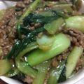 まなちゅーん1115's cooksnap of when they made 豚肉とチンゲン菜のからし醤油和え☆.