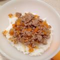 ちあきのき's cooksnap of when they made 幼児食☆カレー風味鶏そぼろ.