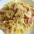 ムツミちゃん's cooksnap of when they made 全卵＆牛乳で簡単♪カルボナーラ.